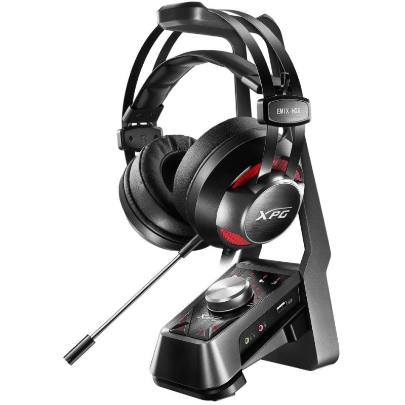 ADATA EMIX H30 Gaming Headset + SOLOX F30 zesilovač / 53mm meniče / 7.1 / 3,5mm jack / 3xUSB