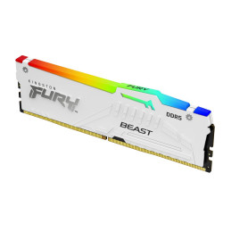 Kingston FURY Beast White DDR5 16GB 5600MT/s DIMM CL40 RGB XMP