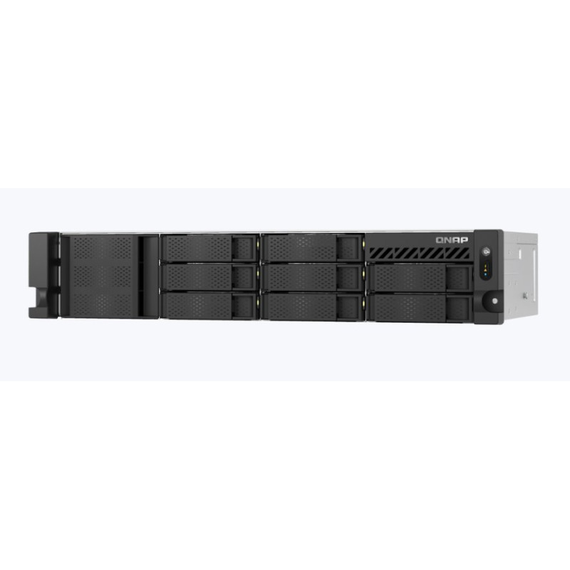 QNAP TS-855eU-RP-8G (2,8GHz, 8GB RAM, 8x SATA, 2x 2,5GbE, 2x M.2 NVMe, 2x PCIe, malá hloubka)