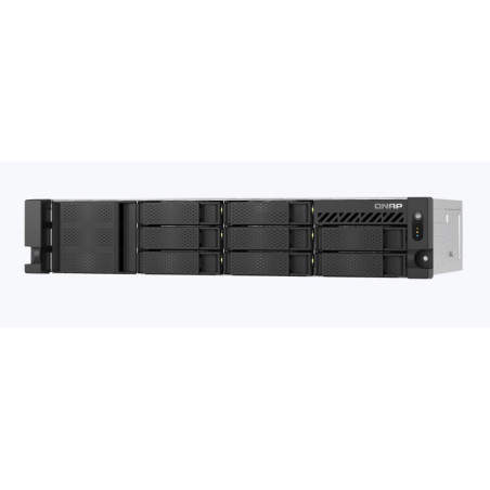 QNAP TS-855eU-RP-8G (2,8GHz, 8GB RAM, 8x SATA, 2x 2,5GbE, 2x M.2 NVMe, 2x PCIe, malá hloubka)