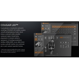 COUGAR herní myš drátová AIRBLADER čip PMW3389 16000dpi 62g light weight