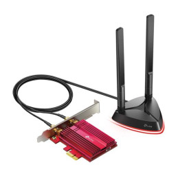 AX3000 Dual Band Wi-Fi 6 Bluetooth PCI Express Adapter SPEED: 2402 Mbps at 5 GHz + 574 Mbps at 2.4 GHz SPEC: 2× High Gai
