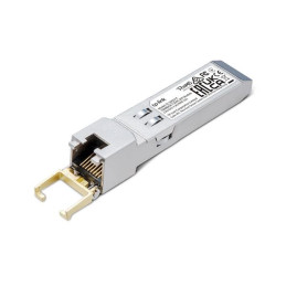 Omada 1000BASE-T RJ45 SFP Module SPEC: 1000Mbps RJ45 Copper Transceiver, Plug and Play with SFP Slot, Up to 100 m Distan