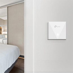 AX3000 Wall-Plate Dual-Band Wi-Fi 6 Access Point PORT: 2× Gigabit RJ45 Port SPEED: 574Mbps at 2.4 GHz + 2402 Mbps at 5
