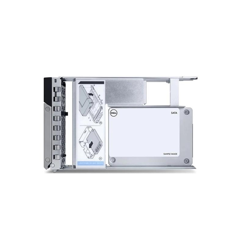 480GB SSD SATA Read Intensive 6Gbps 512e 2.5in with 3.5in HYB CARR  CUS Kit