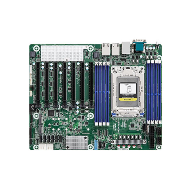 ASRock Rack WRX80D8-2T - sWRX8, WRX80, 8xDDR4 ECC/nonECC UDIMM, ECC RDIMM/LRDIMM, 12x SATA, 2xM.2, 7x PCIe, 2x10GB Lan,