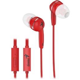 GENIUS headset HS-M320/ červený/ 4pin 3,5 mm jack