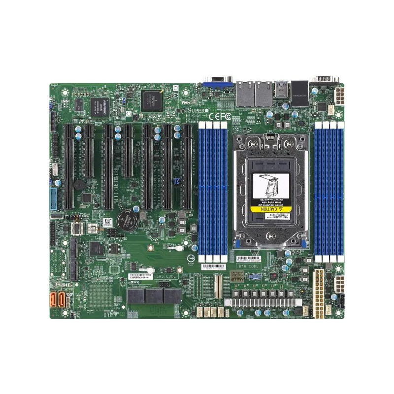 SUPERMICRO MB 1xSP3 (Epyc 7002 SoC), 8x DDR4, 16x SATA3 nebo 8x SATA+2x NVMe, 2x M.2, PCIe 4.0 (5 x16, 2 x8), 2x1Gb,IPMI