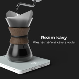 AENO Chytrá kuchyňská váha KS1 - 2g až 8kg s přesností na 1g, bluetooth, bílá