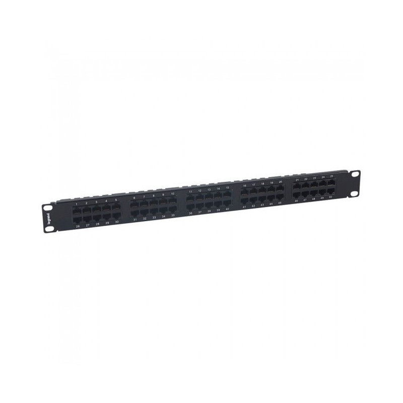 LEGRAND LINKEO Telefonní patch panel Cat. 3, 50× RJ45, 1U