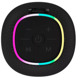 CANYON reproduktor BSP-8, RGB, BT V5.2, BLUETRUM AB5362B, 1x10W, USB-C, USB-A, microSD, AUX, černá