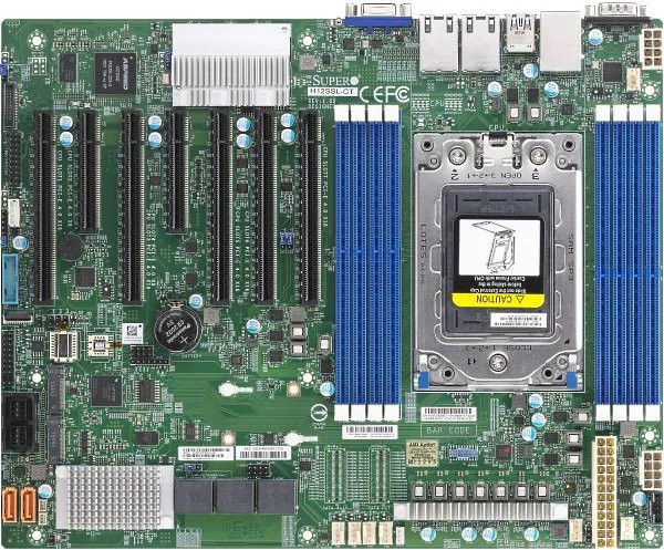 SUPERMICRO MB 1xSP3 (Epyc 7002 SoC), 8x DDR4, 8x SATA + 8xSATA/SAS(3008), 2x M.2, PCIe 4.0 (5 x16, 2 x8), 2x 10Gb, IPMI