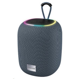 CANYON reproduktor BSP-8, RGB, BT V5.2, BLUETRUM AB5362B, 1x10W, USB-C, USB-A, microSD, AUX, šedá