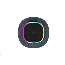 CANYON reproduktor BSP-8, RGB, BT V5.2, BLUETRUM AB5362B, 1x10W, USB-C, USB-A, microSD, AUX, šedá