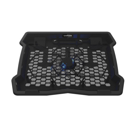 CANYON Chladící podstavec NS02 pro notebook 10-15.6", LED podsvícení, 1x ventilátor, 340x265x30mm