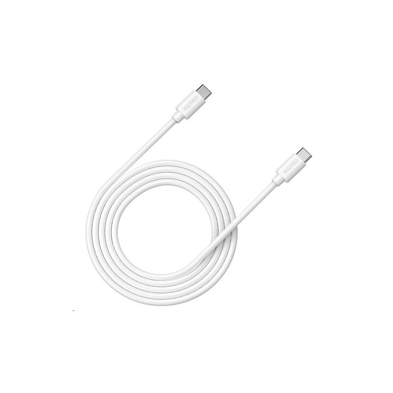 CANYON kabel UC-12, USB-C – USB-C (100W, 20V/5A) 2m, bílá