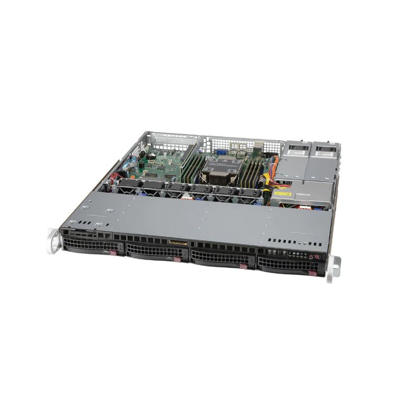 SUPERMICRO 1U server 1x 4189, 8x DDR4, 4x 3,5 SATA/NVMe, PCIe4 x16, 2x M.2, 2x 400Wp