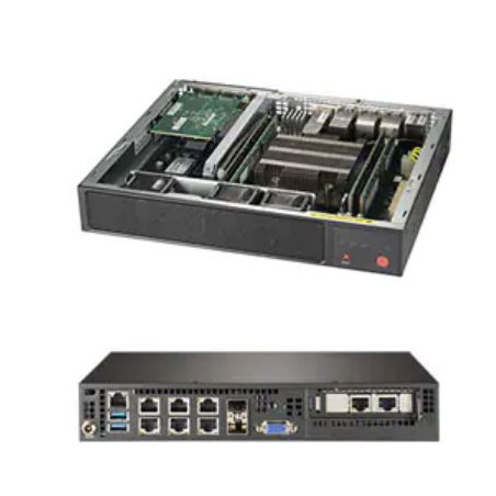 SUPERMICRO 1U server 1xXeon D-2146NT 2x 64GB DDR4 RDIMM, SSD M.2 NVMe PCIe4 1.9TB 1DWPD, SPI Capable Vertical TPM 2.0 Pr