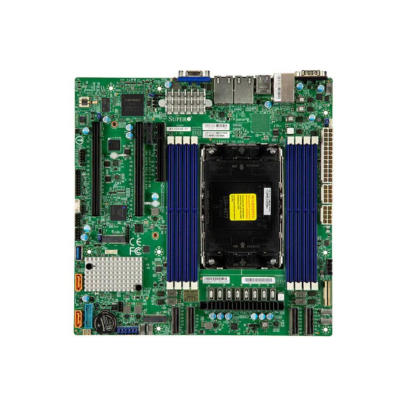 SUPERMICRO MB LGA4677, C741, 8x DDR5 ECC, 8x NVMe, 10xSATA3, 2x M.2, 3x PCIe5.0, 2x 10Gb LAN,IPMI