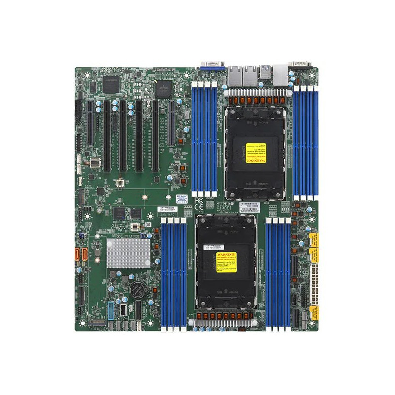 SUPERMICRO MB 2xLGA4677, C741, 16x DDR5 ECC, 6x NVMe, 10xSATA3, 2x M.2, 6x PCIe5.0, 2x 1Gb LAN,IPMI