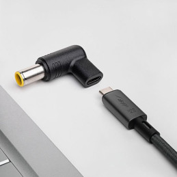 Akyga adaptér pro notebooky USB-C / 7.9 x 5.5 mm + pin Lenovo