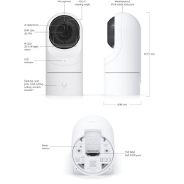 Ubiquiti IP kamera UniFi Protect UVC-G5-Flex, outdoor, 4Mpx, IR, PoE napájení, LAN 100Mb