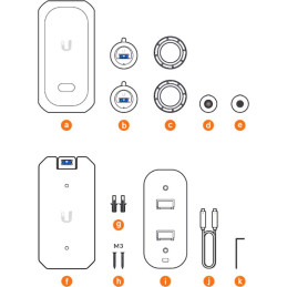 Ubiquiti IP kamera UniFi Protect UVC-AI-Theta indoor, 2 kamery 6 a 8Mpx, PoE napájení, LAN 1Gb
