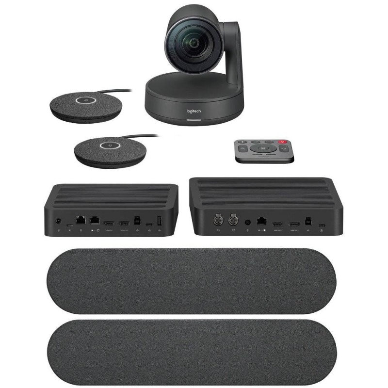 Logitech webkamera Rally Plus Ultra-HD ConferenceCam/ 2 mikrofon/ 2 repro/ černá
