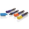 Magnetoplan marker PRO color set, light blue, purple, yellow, orange
