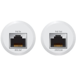 Ubiquiti PoE konvertor, Gbit, 48V na 24V/0,5A, venkovní, bílý