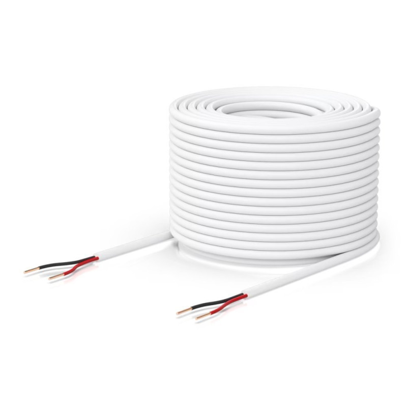 Ubiquiti Reléový kabel, jednopárový, 2žilový, 18AWG, 152.4m, bílá