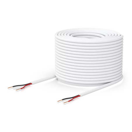 Ubiquiti Reléový kabel, jednopárový, 2žilový, 18AWG, 152.4m, bílá