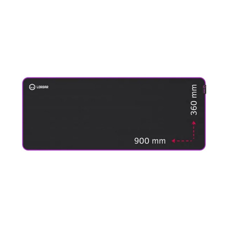LORGAR podložka pod myš MAIN 319 (XL), 900 x 360 x 3mm