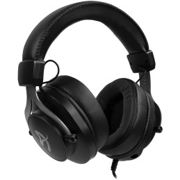 AROZZI herní sluchátka ARIA Black/ náhlavní/ 2x 3,5" jack/ redukce na 1x 3,5" jack/ odnímatelný mikrofon