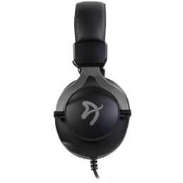 AROZZI herní sluchátka ARIA Black/ náhlavní/ 2x 3,5" jack/ redukce na 1x 3,5" jack/ odnímatelný mikrofon