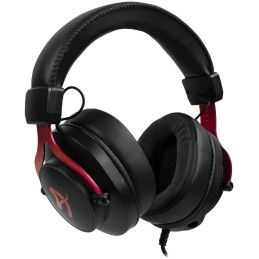 AROZZI herní sluchátka ARIA Black-Red/ náhlavní/ 2x 3,5" jack/ redukce na 1x 3,5" jack/ odnímatelný mikrofon