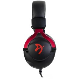 AROZZI herní sluchátka ARIA Black-Red/ náhlavní/ 2x 3,5" jack/ redukce na 1x 3,5" jack/ odnímatelný mikrofon