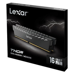 Lexar THOR DDR4 16GB (kit 2x8GB) UDIMM 3200MHz CL16 XMP 2.0 - Heatsink, černá