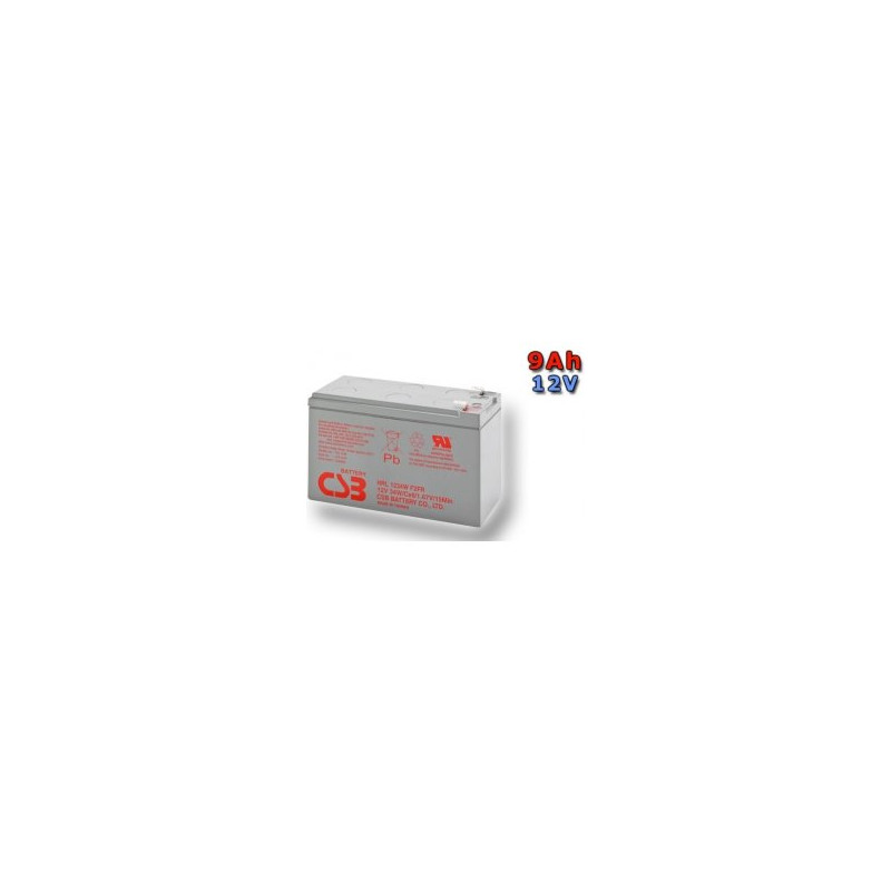 CSB Náhradni baterie 12V - 9Ah,  (HRL1234WF2 FR) konektor F2, s delší životností