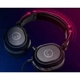 LORGAR herní headset Kaya 360, USB-A, 7.1 sound, výsuvný mikrofon s podsvícením