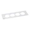 Legrand - Incara™ Disq'In - 4 násobný rámeček, kov