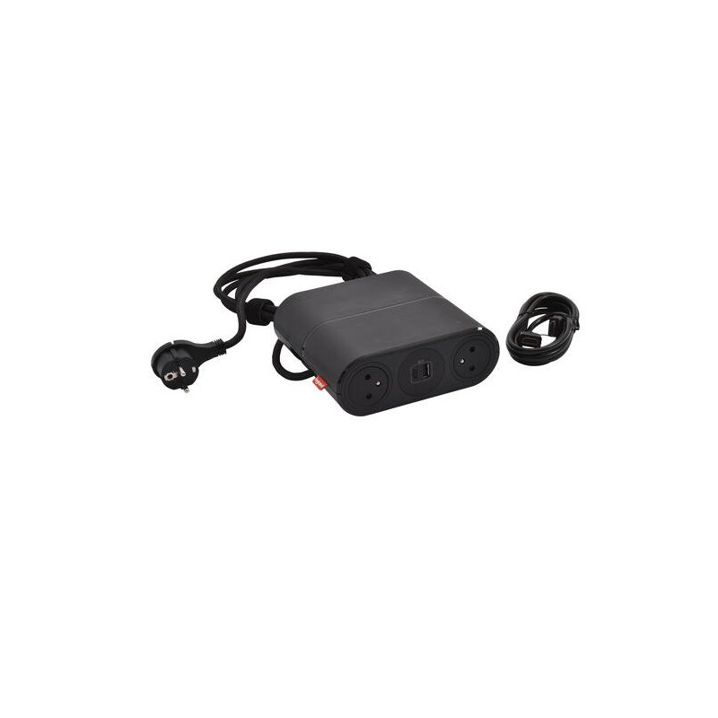 Legrand - Incara™ Link'On - Zásuvkový blok přenosný propojitelný 4x2P+T/2xUSB A+C/HDMI/Wieland, kabel 2,5m