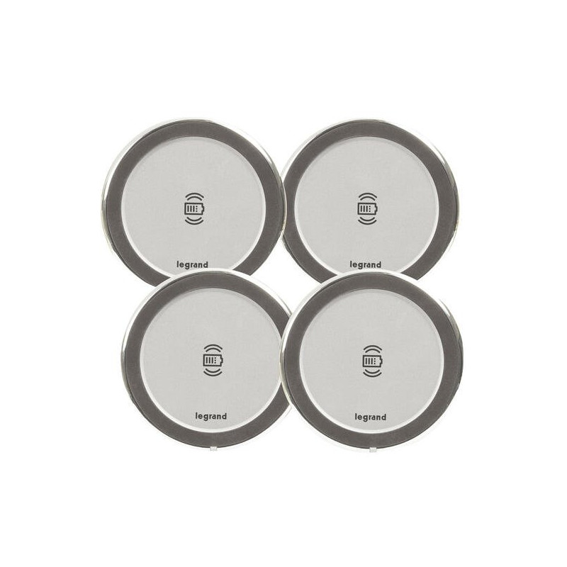 Legrand - Incara™ Mosaic - Kit: 4x 15W bezdrátová nabíječka + 100W zdroj (4x 1m kabel RJ45/RJ45)