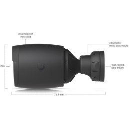 Ubiquiti IP kamera UniFi Protect UVC-AI-Pro, outdoor, 8Mpx (4K), 3x zoom, IR, PoE napájení, LAN 1Gb, antivandal