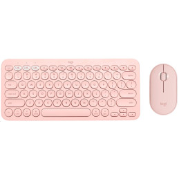 Logitech Pebble 2 Combo - TONAL ROSE - US INT'L - 2.4GHZ/BT - INTNL-973 - UNIVERSAL