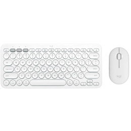 Logitech Pebble 2 Combo - TONAL WHITE - US INT'L - 2.4GHZ/BT - INTNL-973 - UNIVERSAL