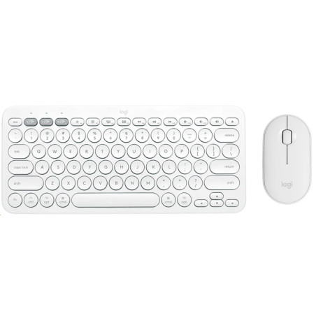 Logitech Pebble 2 Combo - TONAL WHITE - US INT'L - 2.4GHZ/BT - INTNL-973 - UNIVERSAL