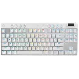Logitech G PRO X TKL LIGHTSPEED Gaming Keyboard - WHITE - US INT'L - 2.4GHZ/BT - TACTILE