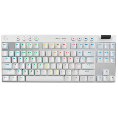 Logitech G PRO X TKL LIGHTSPEED Gaming Keyboard - WHITE - US INT'L - 2.4GHZ/BT - TACTILE