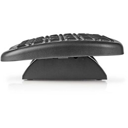 POŠKOZENÝ OBAL - NEDIS ergonomická podnožka/ nastavitelné úhly/ plastová/ černá